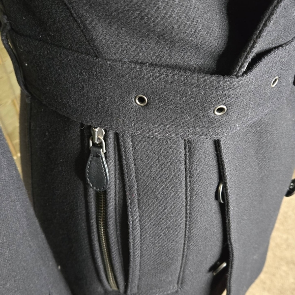 Burberry Brit black wool & cashmere coat size US 2 EXCELLENT condition! - Picture 4 of 12